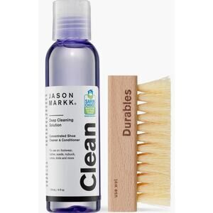 NEW Jason Markk Essential Shoe Cleaning Kit Brush &‎ 4oz Solution Sneaker Care